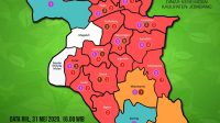 Update Covid-19 di Jombang, 15 Kecamatan Merah Kasus Positif Meningkat