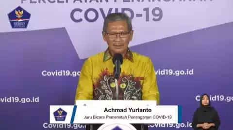 Juru Bicara (Jubir) Pemerintah untuk Penanganan Virus Corona (Covid-19), Achmad Yurianto (Tangkap layar channel YouTube BNPB)