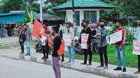 Aliansi Mahasiswa Peduli Rakyat TTU, Demo Menolak Adanya Tambang di Wilayah Manggarai Timur