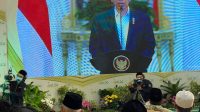 Presiden Jokowi Berikan Sambutan Pada Haul Emas 50 Tahun KH Abd Wahab Chasbullah di Pendopo Jombang