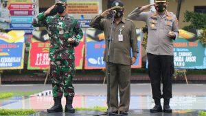 Apel Pasukan Pelaksanaan PPKM Darurat di Jombang
