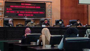 Rapat Paripurna DPRD Jombang Tentang Penjelasan Raperda P-APBD TA 2021 dan 2 Raperda Partisipatif