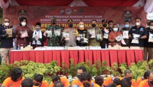 Musnahkan 39 Kg Sabu, Polrestabes Surabaya Tetapkan 120 Tersangka