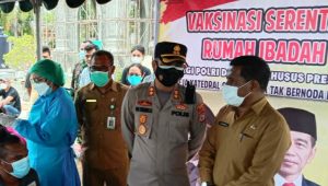 Polres Tual Gelar Vaksin Masal di Kota Tual dan Maluku Tenggara