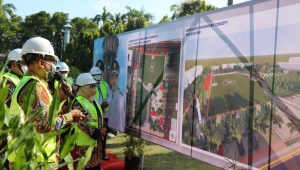 Peletakan Batu Pertama Revitalisasi Alun Alun Jombang Ramah Anak 2021