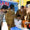 Kapolres Aceh Timur Bersama Bupati Tinjau Vaksinasi “Saweu Sikula” di SMP Aceh Timur
