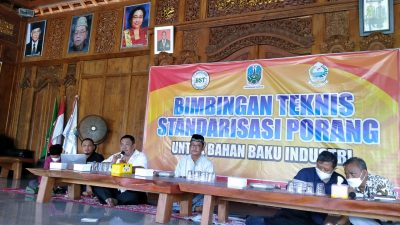 Cabang Dinas Kehutanan Nganjuk Gelar Bintek Standarisasi Porang Untuk Bahan Baku Industri