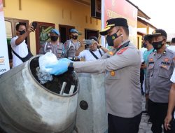 Sabu Seberat 133 Kilogram Dimusnahkan Polres Aceh Timur