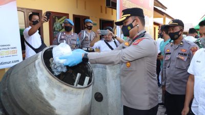 pemusnahan sabu aceh timur