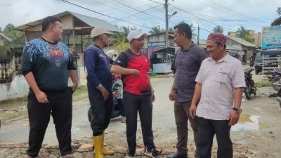 Yahya Boeh Kaye, Bantu Perbaiki Jalan Amblas Akibat Banjir