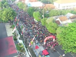 Ribuan Peserta Hadiri Fun Bike Polres Jombang Dalam Rangka Sambut Hari Bhayangkara