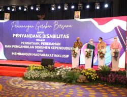 Bupati Jombang Hadiri Peluncuran Gerakan Bersama Penuntasan Layanan Dokumen Kependudukan Bagi Disabilitas