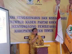 Sambut Pemilu 2024, Partai Golkar Aceh Timur Sambut Kedatangan TM Nurlif