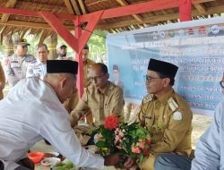 Wartawan Aceh Timur Tepung Tawar Pj Bupati