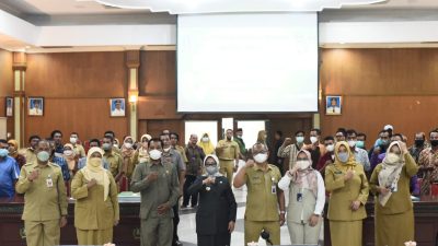 Bupati Mundjidah Wahab Buka Sosialisasi Kebijakan Perberasan Tahun 2022