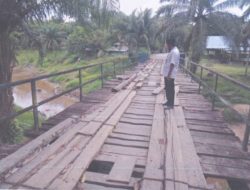 Warga Seuneubok Buloh Aceh Timur Butuh Jembatan