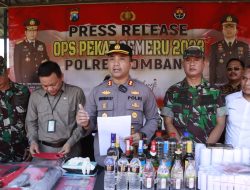 Operasi Pekat Semeru 2023, Polres Jombang Ungkap 64 Kasus