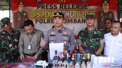 Operasi Pekat Semeru 2023, Polres Jombang Ungkap 64 Kasus