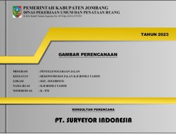 Lelang Proyek Rekontruksi Jalan KH Romli Tamim Peterongan Jombang Dimulai