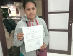 Istri Wartawan Resmi Lapor Pelaku Penganiayaan ke Polres Malra