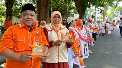 PKS Jatim Kampanyekan Gagasan Lewat Flashmob, Pangan Murah Kerja Gampang Sehat Mudah