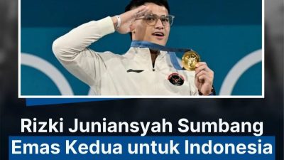 Rizki Juniansyah Peraih Mendali Emas Olimpiade Paris 2024