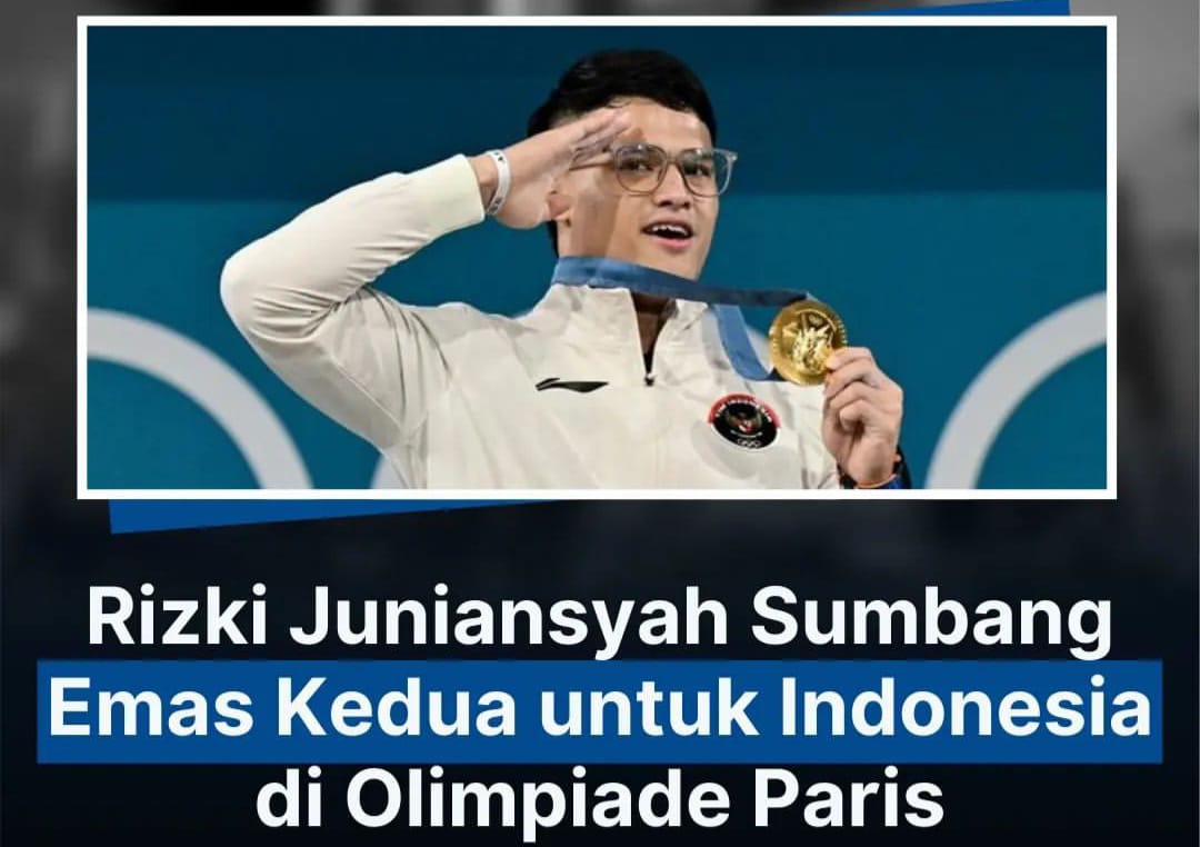 Rizki Juniansyah Peraih Mendali Emas Olimpiade Paris 2024