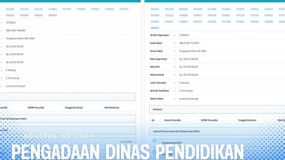 Pengadaan Dinas Pendidikan Nganjuk Terindikasi Ada Permainan Dengan Penyedia