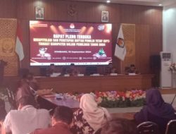 Rapat Pleno Terbuka, KPU Jombang Tetapkan DPT Sebanyak 1.012.800 Pemilih