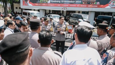 Antisipasi Penyalahgunaan, Kapolres Jombang Periksa 92 Senpi Anggotanya