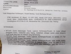 Berita Kehilangan STNK R2