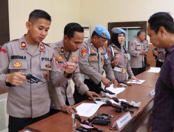 Wakapolres Jombang Pimpin Langsung Pemeriksaan Senpi dan Amunisi