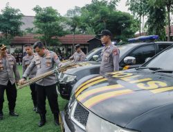 Kesiapan Pengamanan Pengesahan Warga Baru PSHT, Kapolres Jombang Periksa Kendaraan Dinas dan Kelengkapan