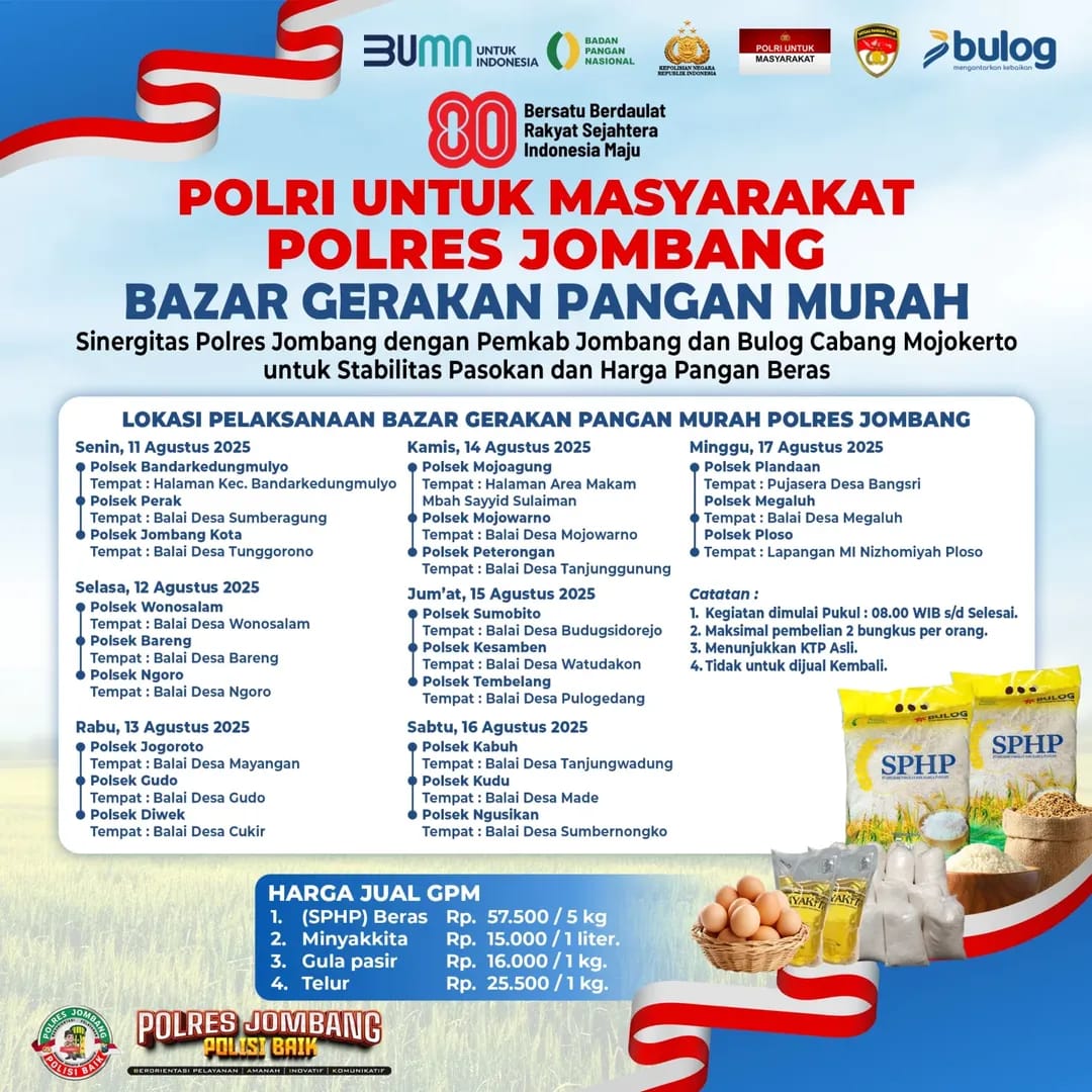 bazar polres jombang