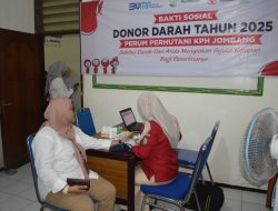 Perhutani Jombang Gelar Aksi Donor Darah Gandeng PMI
