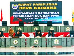 Bupati Kaimana Serahkan Rancangan Perubahan KUA-PPAS 2025 ke DPRK