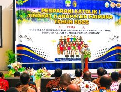 Blasius Kilmas Resmi Buka Pesparani Katolik II Kaimana 2025