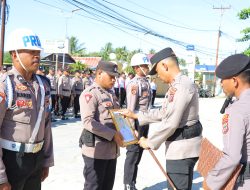 Kapolres Kaimana Pimpin Upacara PTDH Briptu EP