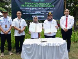 Perhutani Nganjuk Tandatangani PKS  Bidang Hukum Perdata dan Tata Usaha Negara Dengan Kejaksaan Negeri