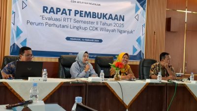 Perhutani dan Cabang Dinas Kehutanan Wilayah Nganjuk Gelar Rapat Evaluasi RTT Semester II Tahun 2025