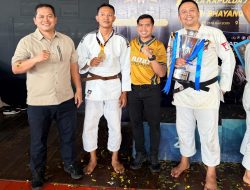 Polisi Lamongan Taklukkan Lawan-Lawannya, Briptu Rizqy Raih Juara 1 Judo Piala Kapolda Jatim 2026