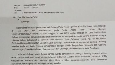 Tindakan Main Hakim Sendiri Plt. Kadisbudporapar Surabaya