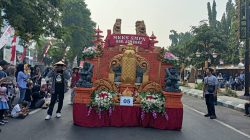 MKKS SMPN Jombang Usung Tema Kejayaan Majapahit di Karnaval HUT RI ke-81